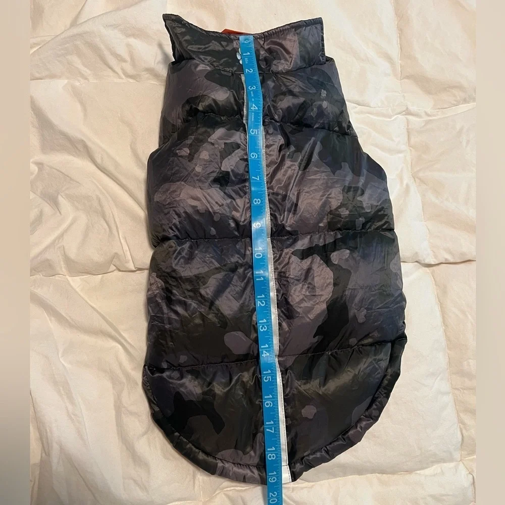 Free Country Dog Jacket Medium Down Insulation Gray Reflective